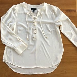 Brand New Never Worn White Blouse 100% Polyester